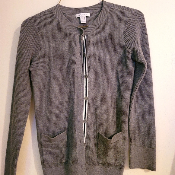 Nautica gray sweater - Picture 1 of 3